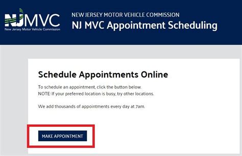 Date & Time 4. . Nj mvc appointment scheduling